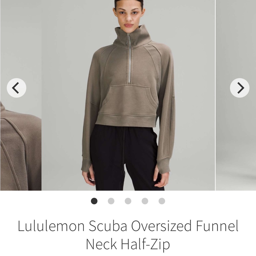 Lululemon scuba oversized funnel neck 1/2 zip